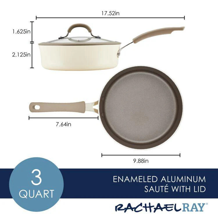 3-Quart Cook + Create Nonstick Sauté Pan with Lid - Image 36