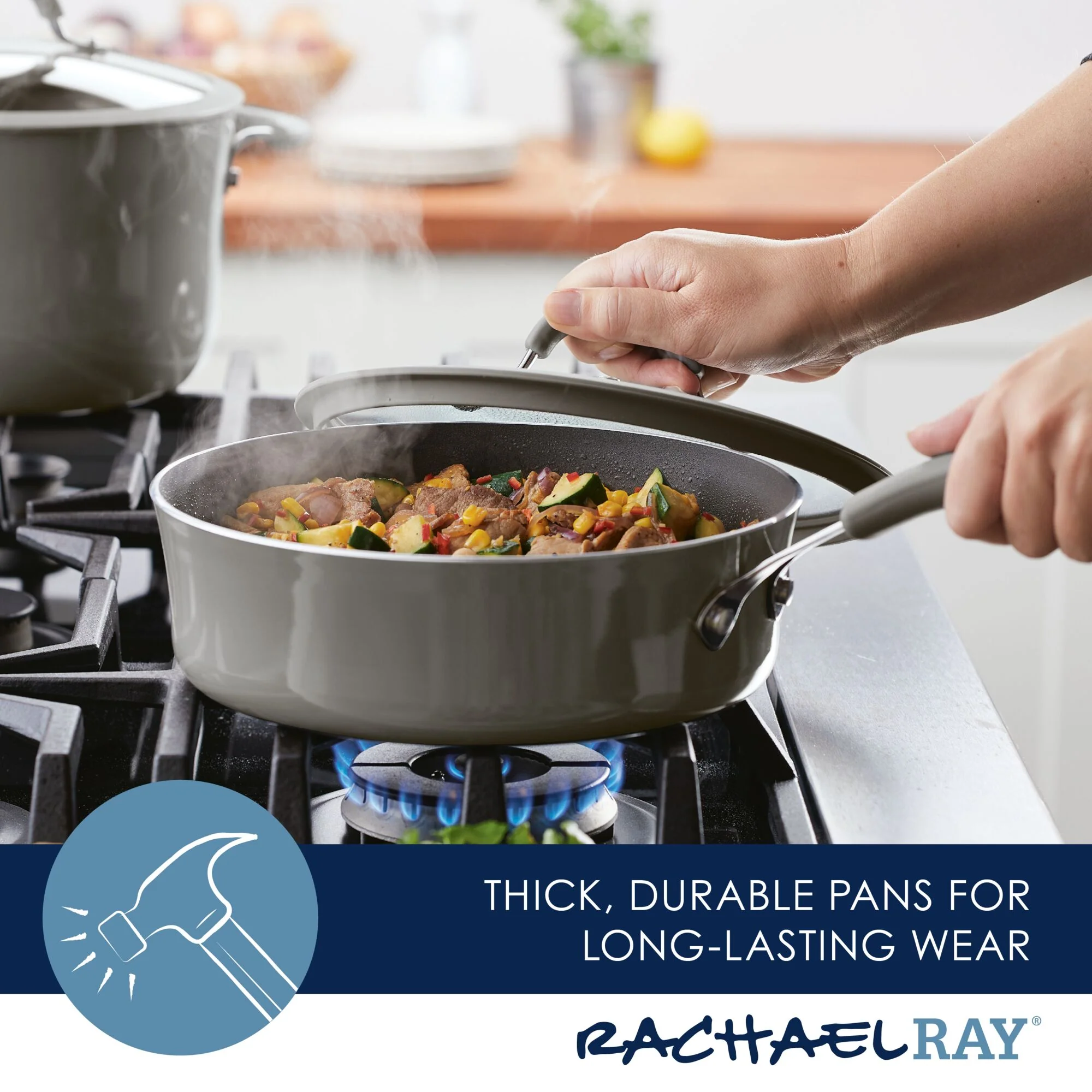 3-Quart Cook + Create Nonstick Sauté Pan with Lid - Image 7