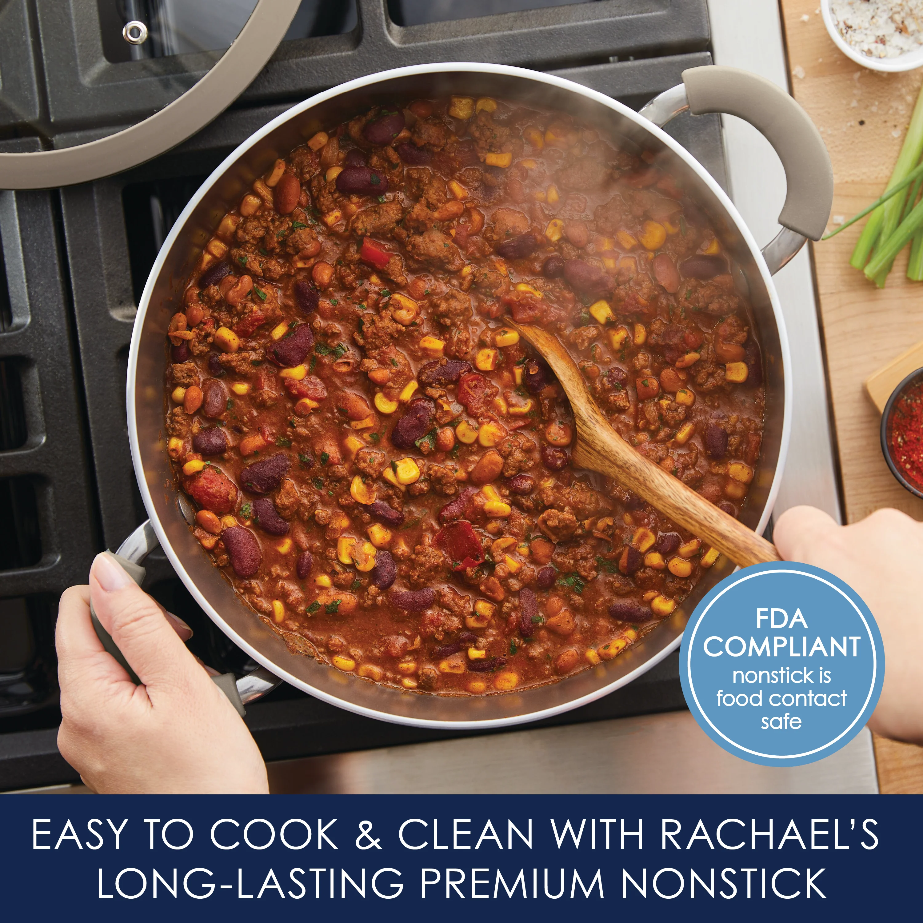 5-Quart Cook + Create Nonstick Dutch Oven with Lid - Image 5