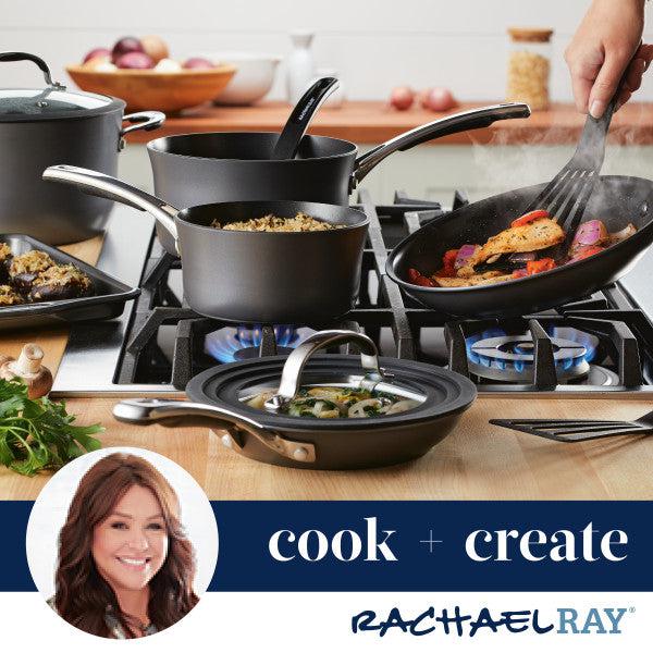 4.5-Quart Cook + Create Hard Anodized Nonstick Saucier Pan with Lid and Helper Handle - Image 6
