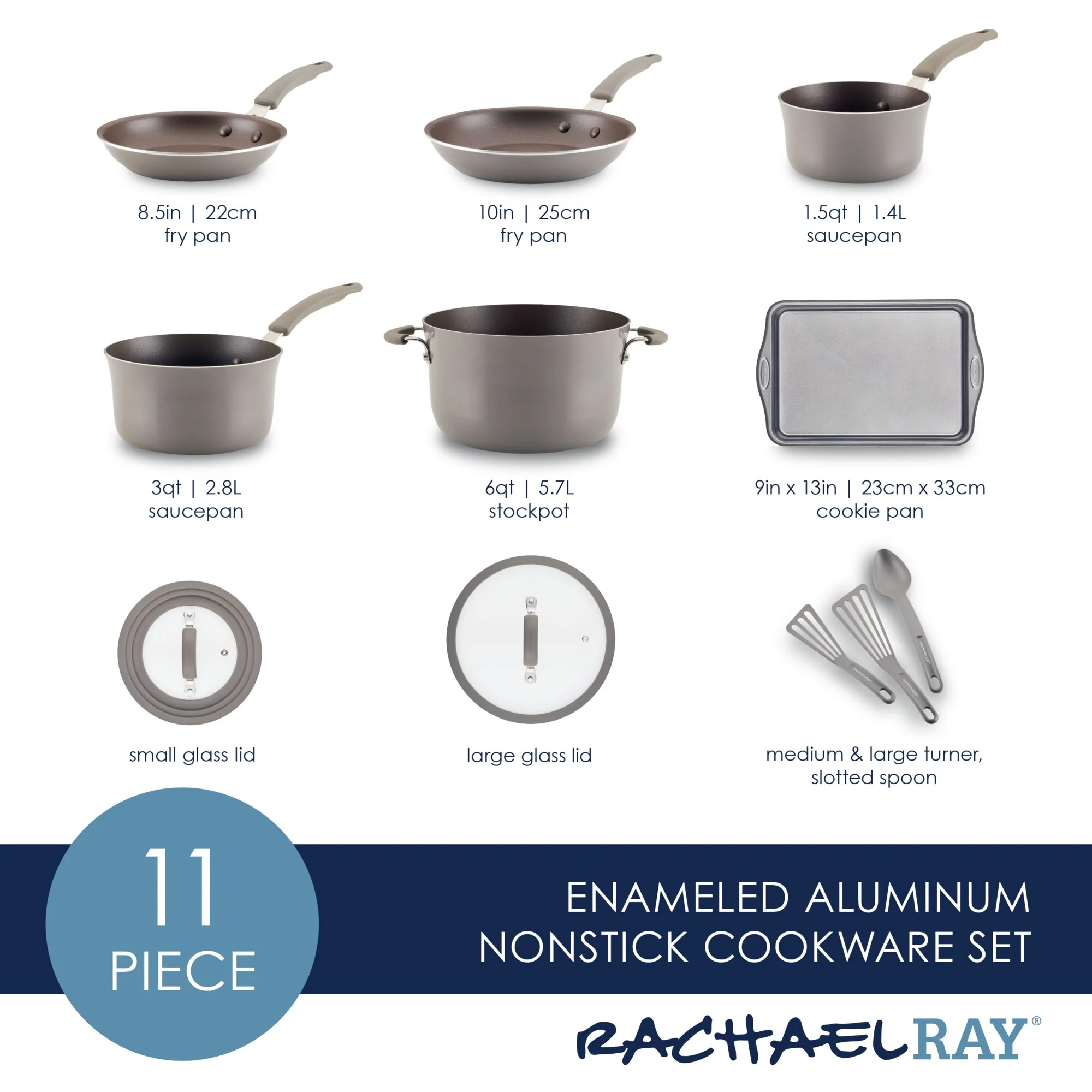 Cook + Create Nonstick Cookware Sets - Image 10