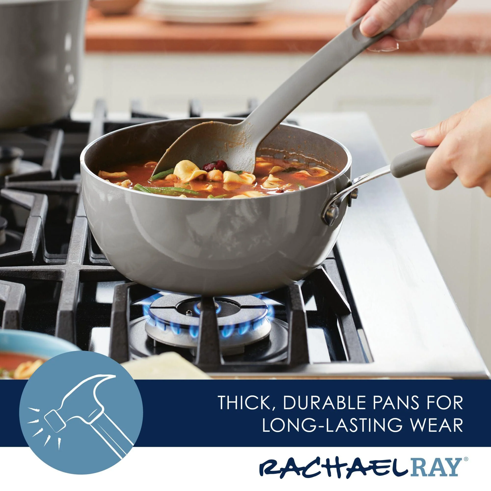 3-Quart Cook + Create Nonstick Saucier Pan - Image 3