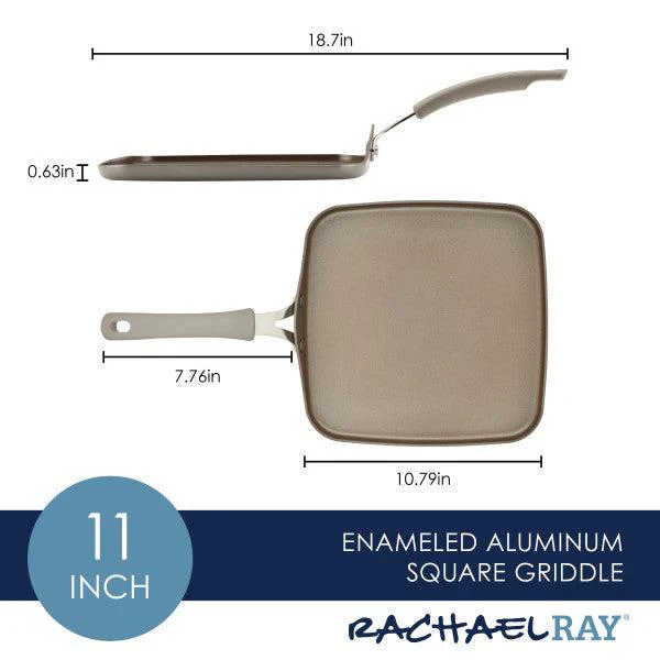 11-Inch Cook + Create Nonstick Square Griddle Pan - Image 17
