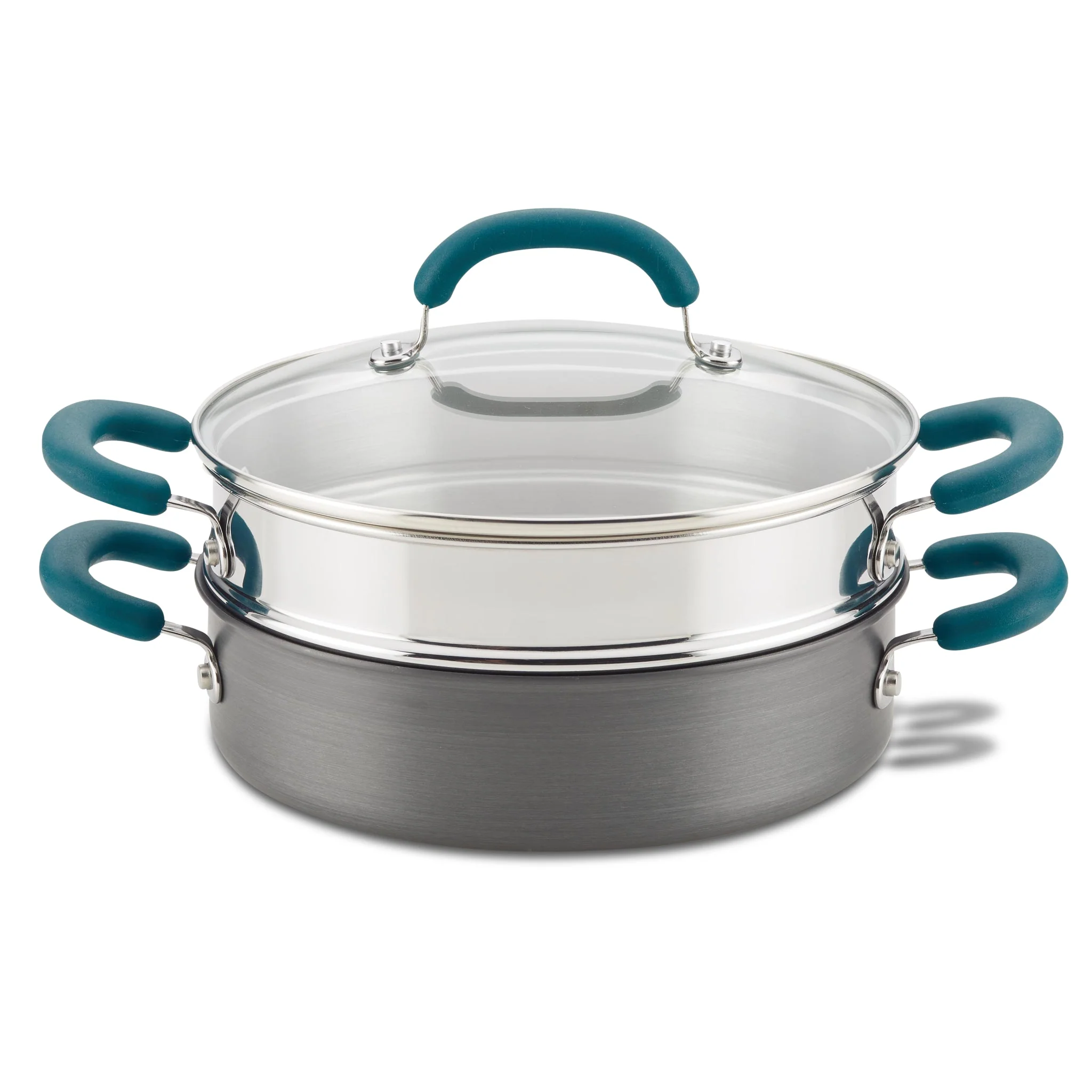 3-Quart Hard Anodized Nonstick Induction Steamer Set - Image 5
