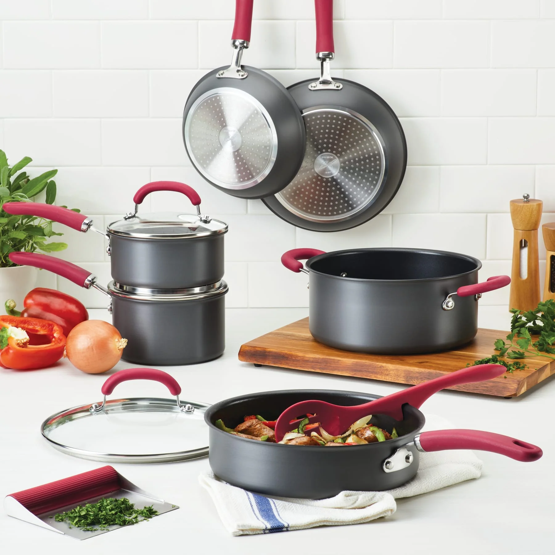 11-Piece Hard Anodized Nonstick Induction Cookware Set - Image 10