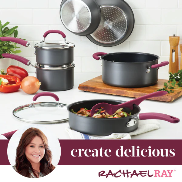 11-Piece Hard Anodized Nonstick Induction Cookware Set - Image 22