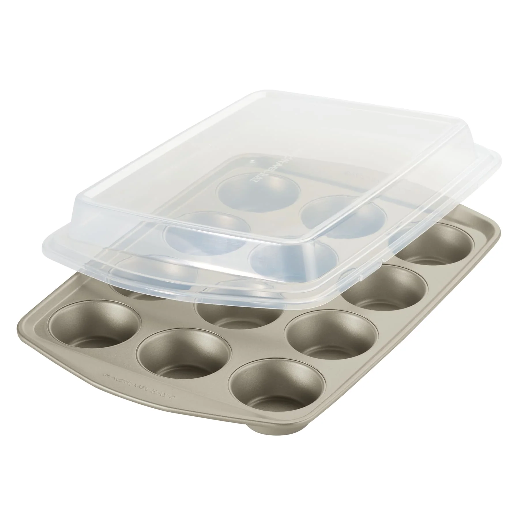 3-Piece Nonstick Covered Cake Pan & Muffin Pan Set - Image 8