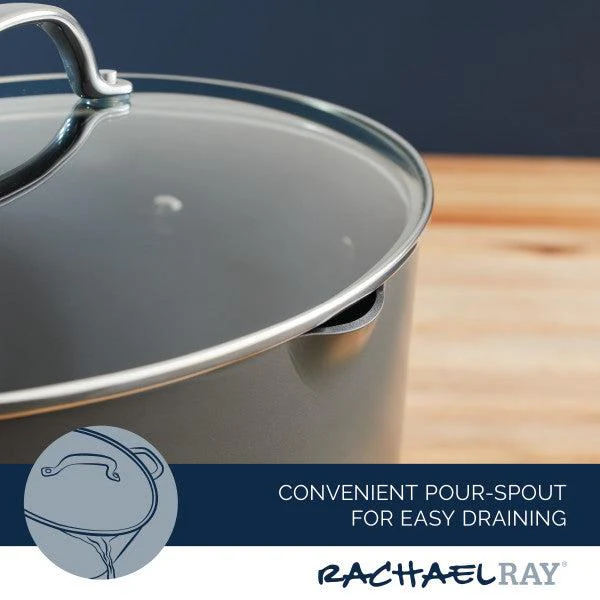 8-Quart Professional Nonstick Oval Hard Anodized Stockpot - Image 5