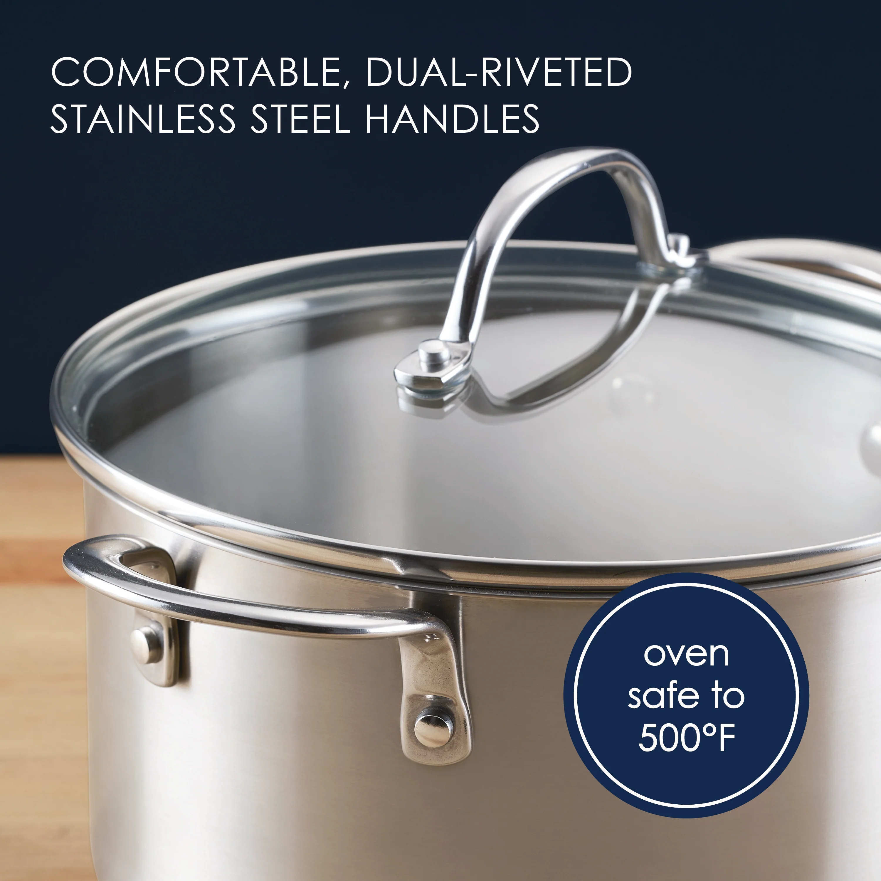 6-Quart Stainless Steel Induction Stockpot with Lid - Image 4